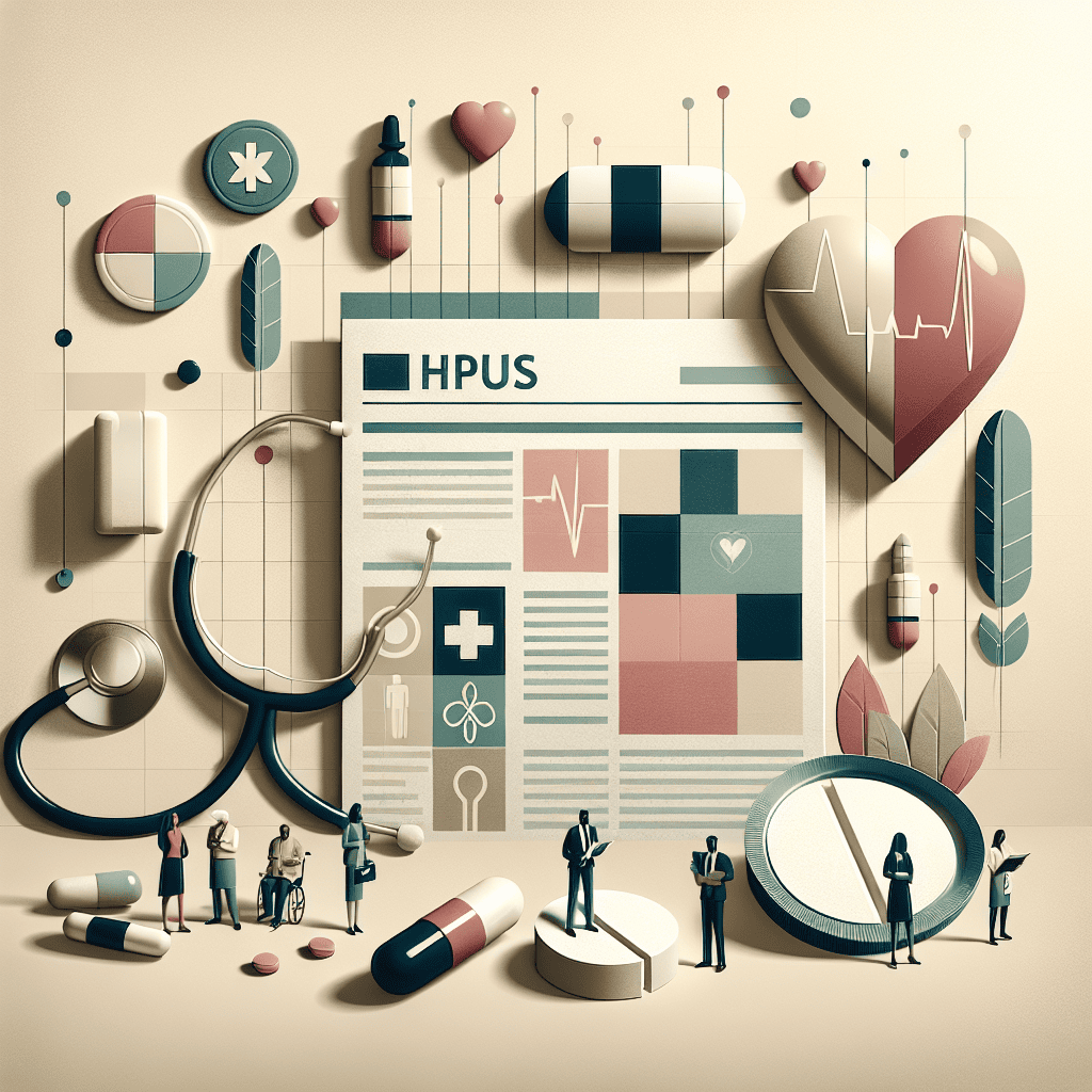 A high-resolution illustration for an article, showcasing a contemporary, neutral-colored background. The setting could be a medical environment with pharmaceutical and well-being symbols such as a stethoscope, pills, a heart symbol, and a newspaper or a digital display showcasing 'Latest Health Updates'. Represent a diverse range of anonymous figures interacting with these elements, showing men and women of different descents such as Caucasian, Hispanic, Black, and Middle-Eastern. Please avoid representing any specific individuals or celebrities.