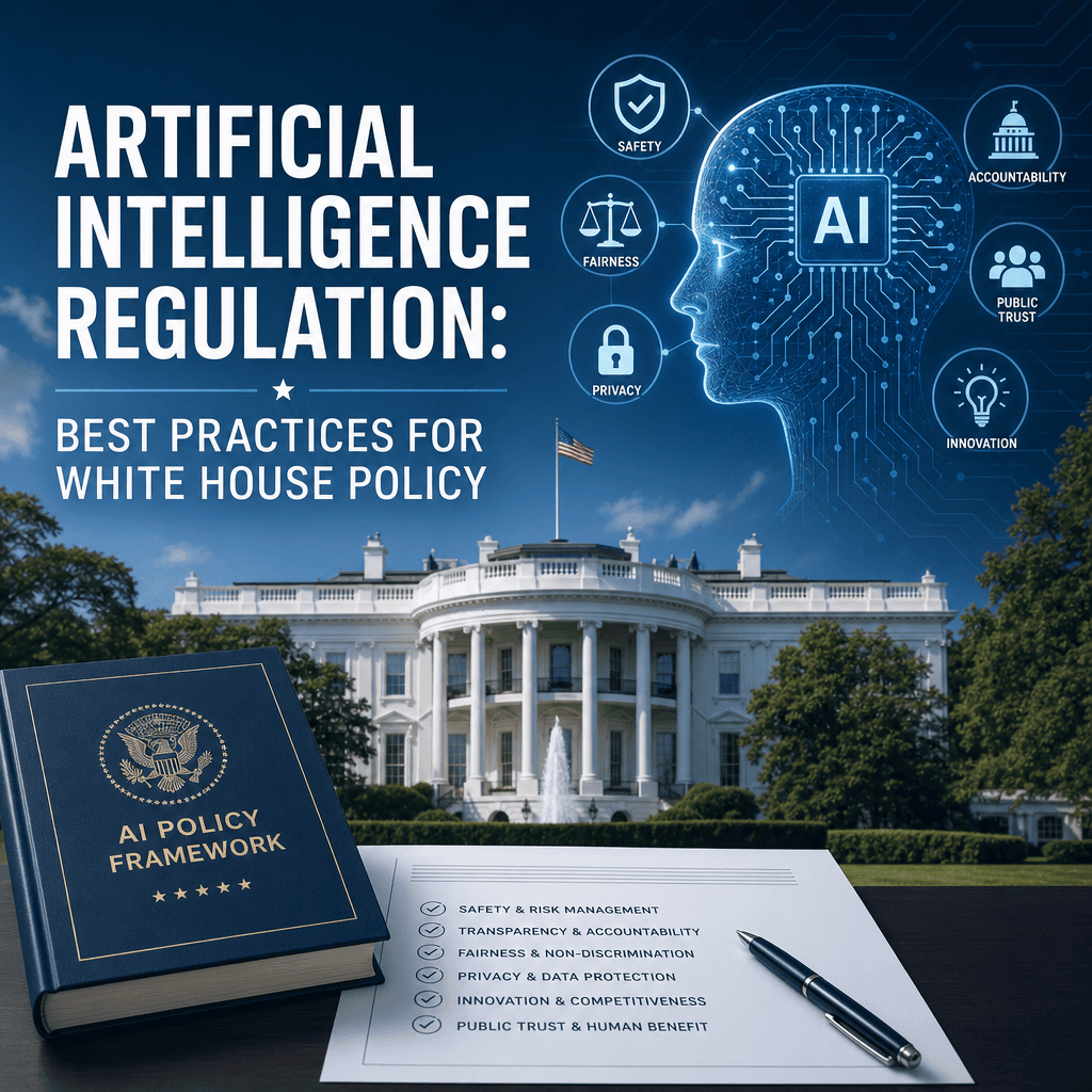Illustration of Artificial Intelligence Regulation: Best Practices for White House Policy
