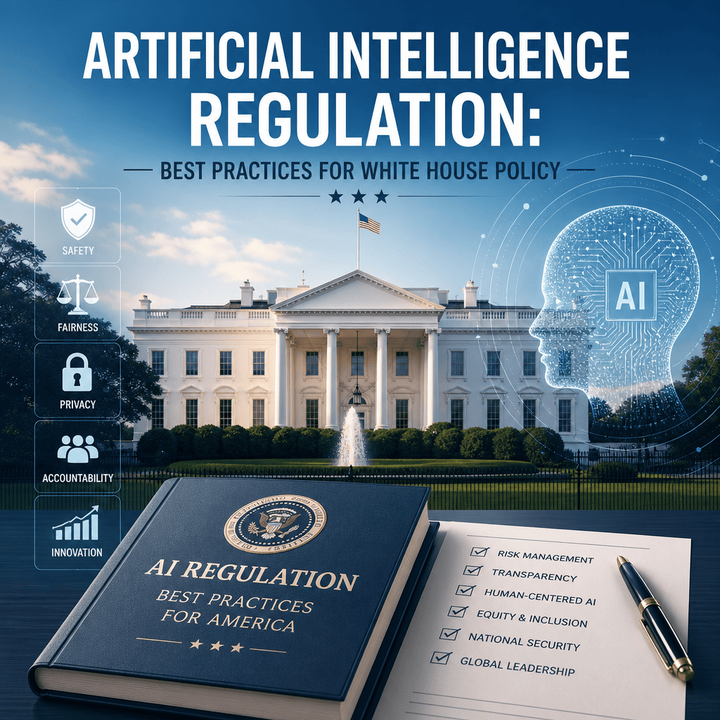 Illustration of Artificial Intelligence Regulation: Best Practices for White House Policy