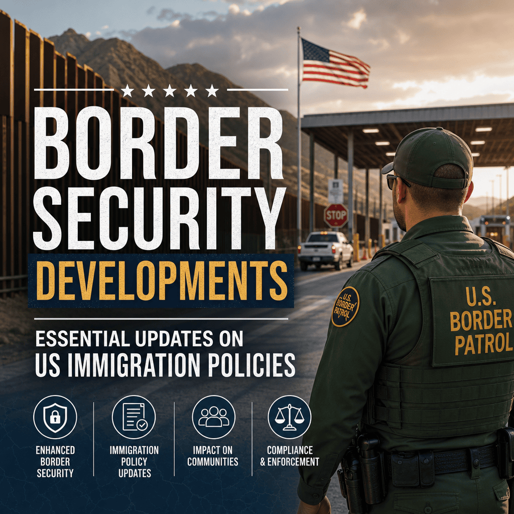 Illustration of Border Security Developments: Essential Updates on US Immigration Policies