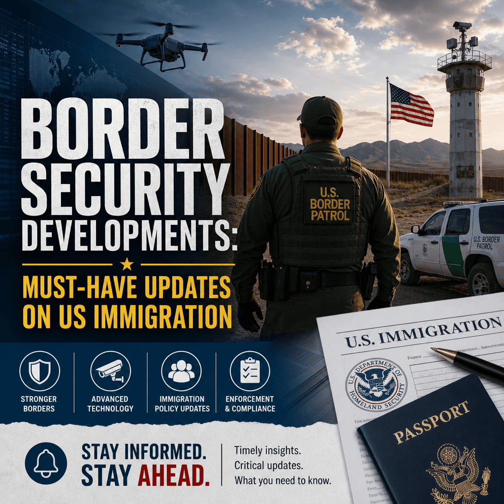 Illustration of Border Security Developments: Must-Have Updates on US Immigration