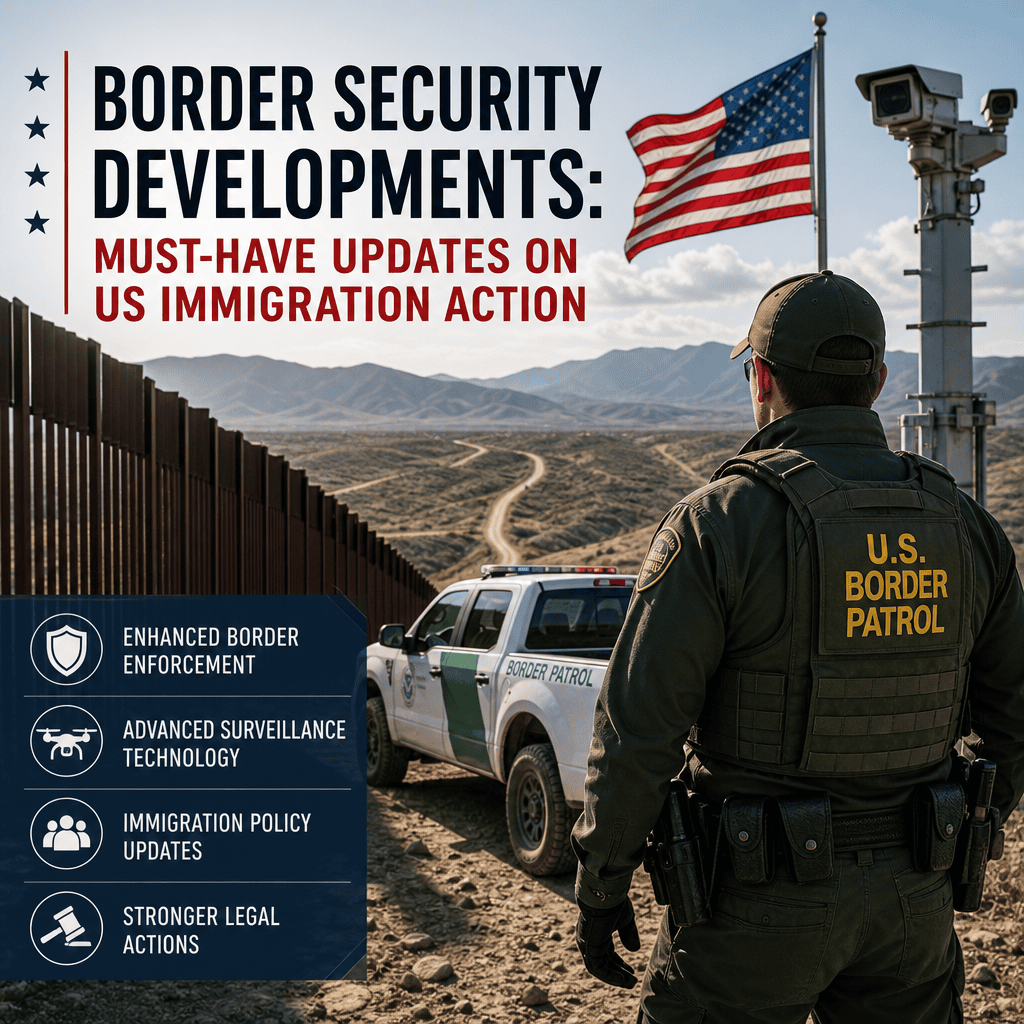 Illustration of Border Security Developments: Must-Have Updates on US Immigration Action