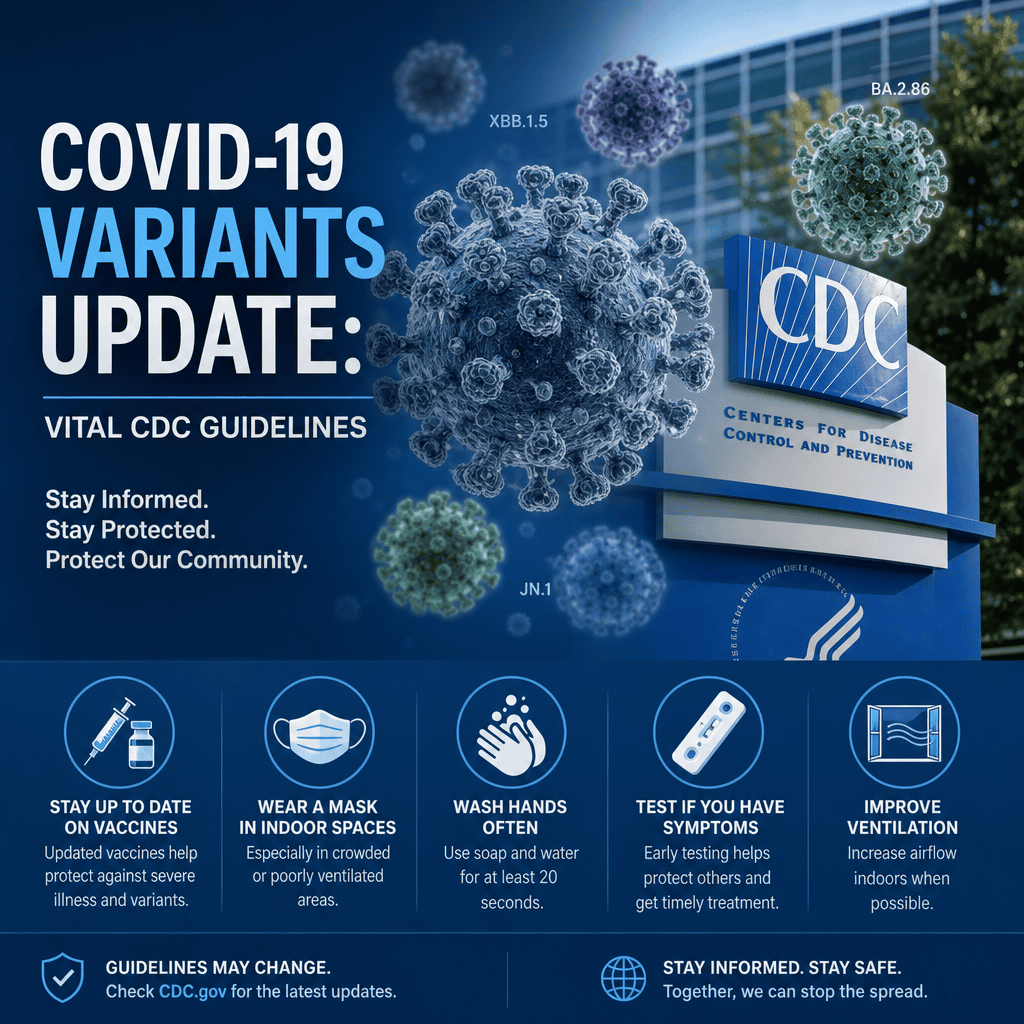 Additional Illustration of COVID-19 Variants Update: Vital CDC Guidelines