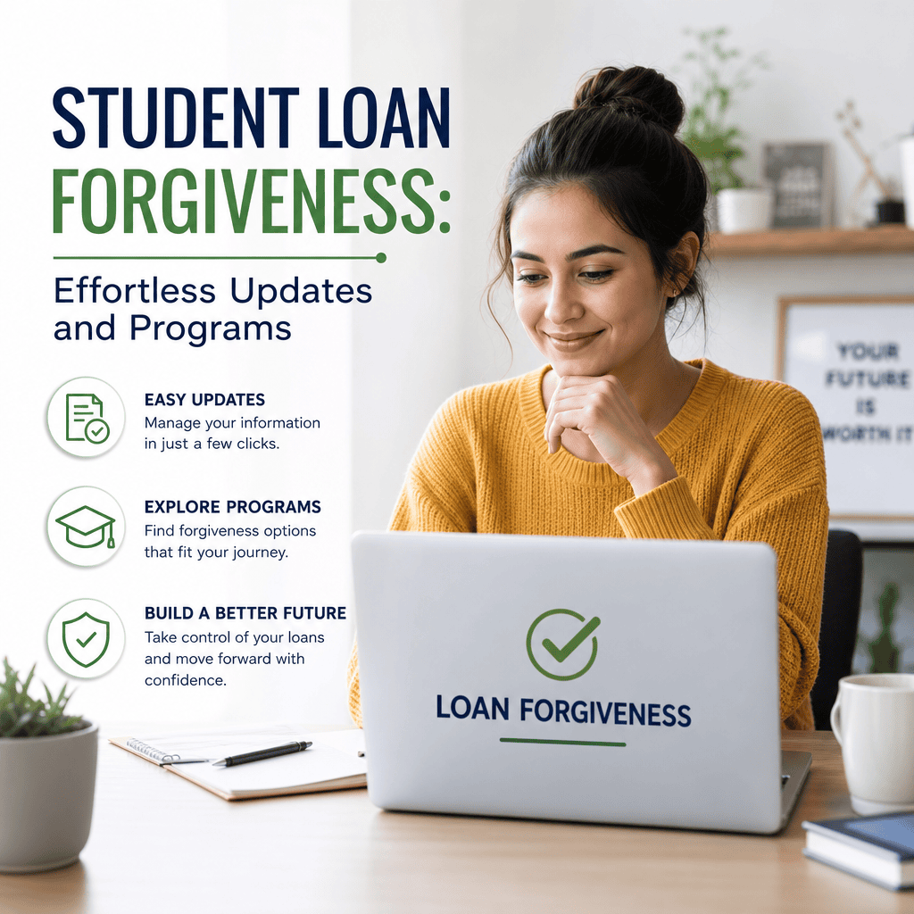 Illustration of Student Loan Forgiveness: Effortless Updates and Programs