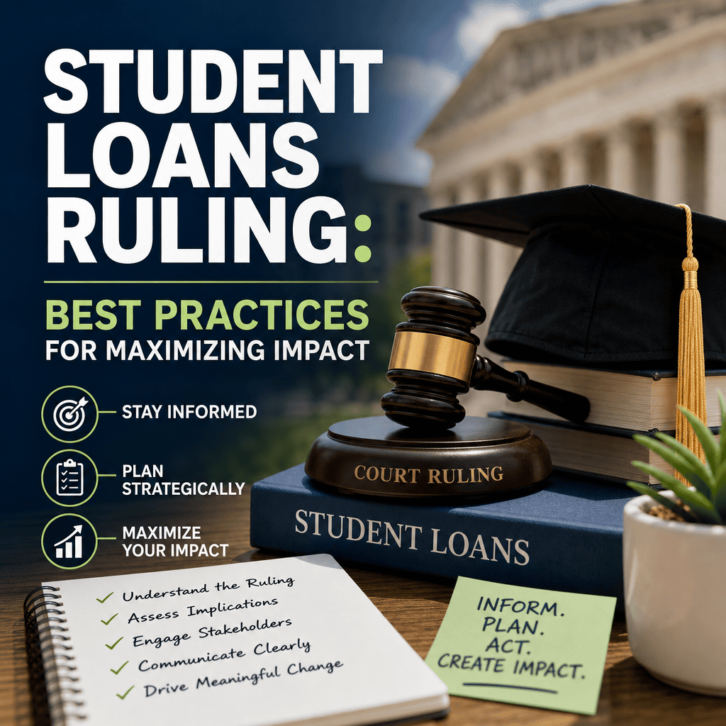 Illustration of Student Loans Ruling: Best Practices for Maximizing Impact