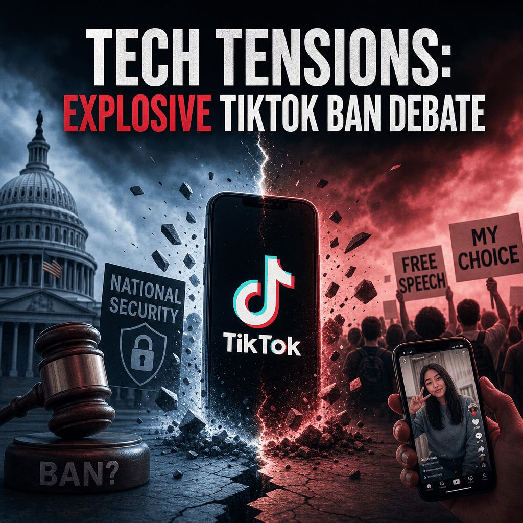 Additional Illustration of Tech Tensions: Explosive TikTok Ban Debate