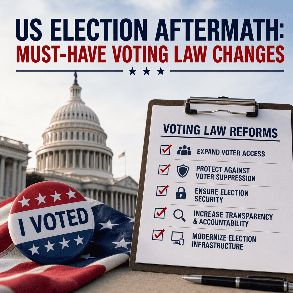 Illustration of US Election Aftermath: Must-Have Voting Law Changes