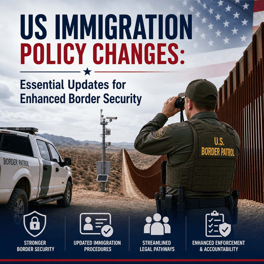 Illustration of US Immigration Policy Changes: Essential Updates for Enhanced Border Security