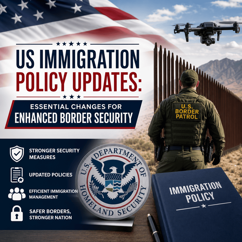 Illustration of US Immigration Policy Updates: Essential Changes for Enhanced Border Security