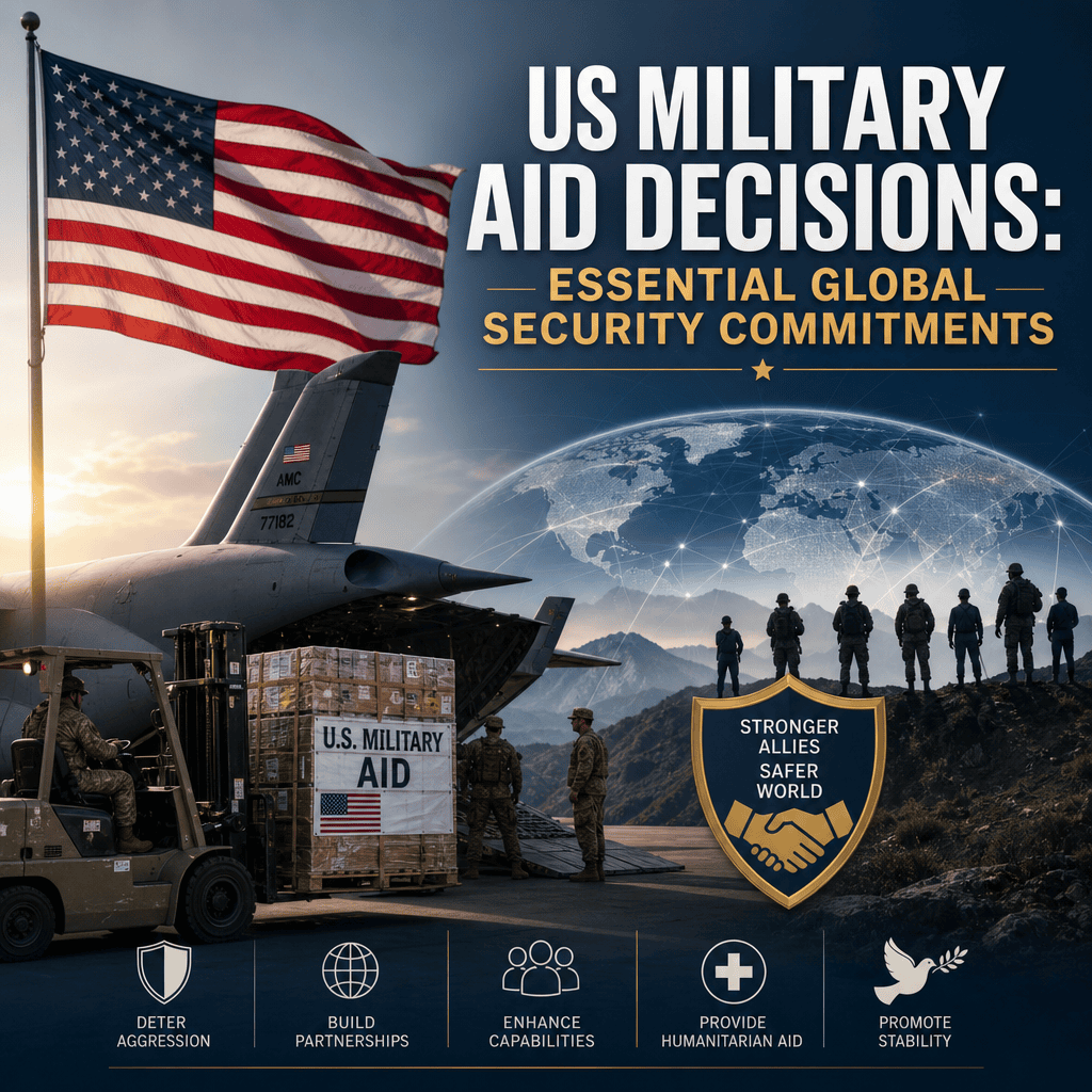 Illustration of US Military Aid Decisions: Essential Global Security Commitments