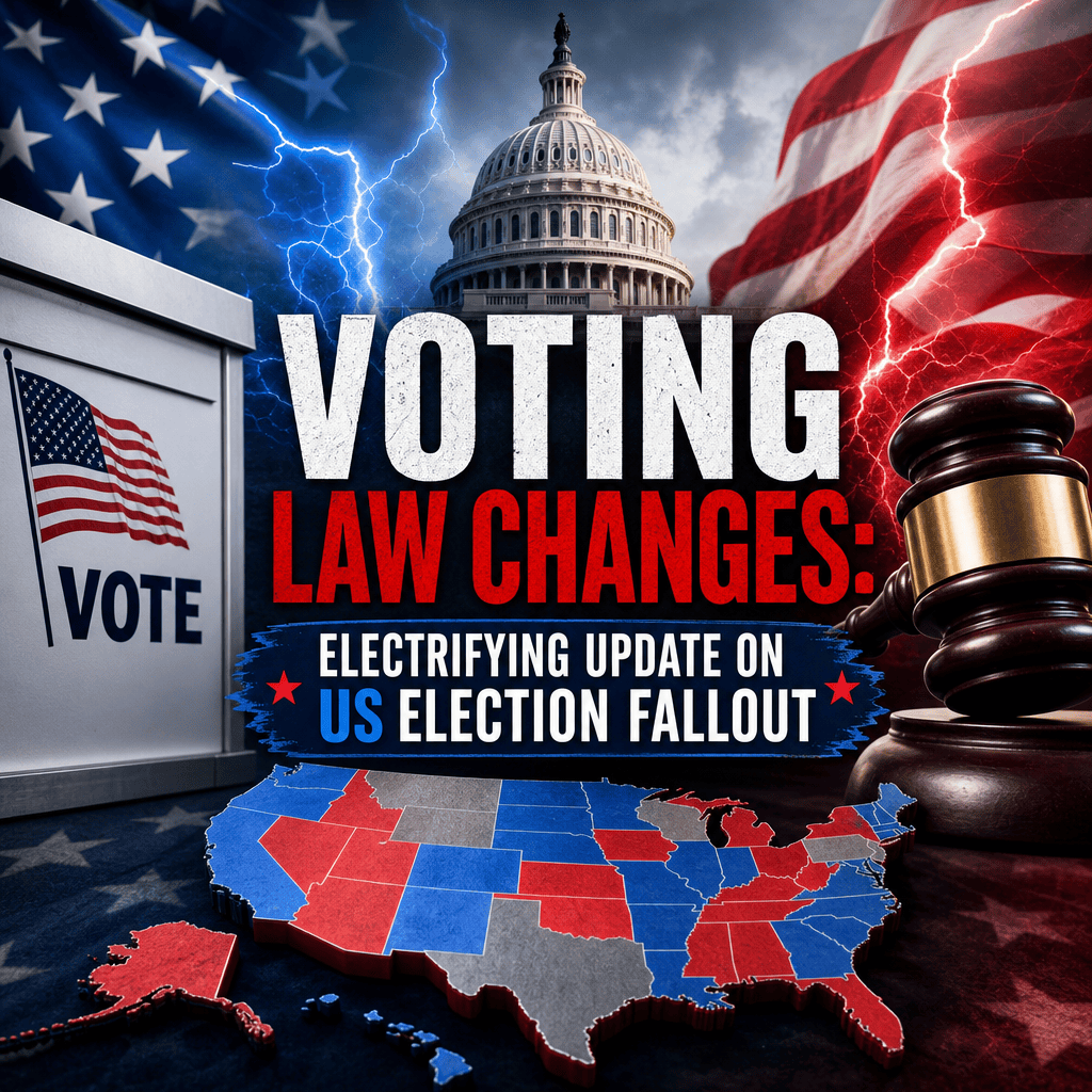 Illustration of Voting Law Changes: Electrifying Update on US Election Fallout