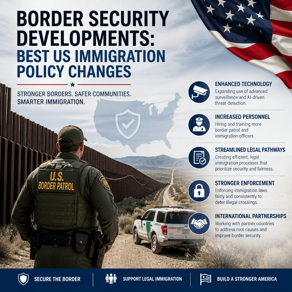 Illustration of Border Security Developments: Best US Immigration Policy Changes