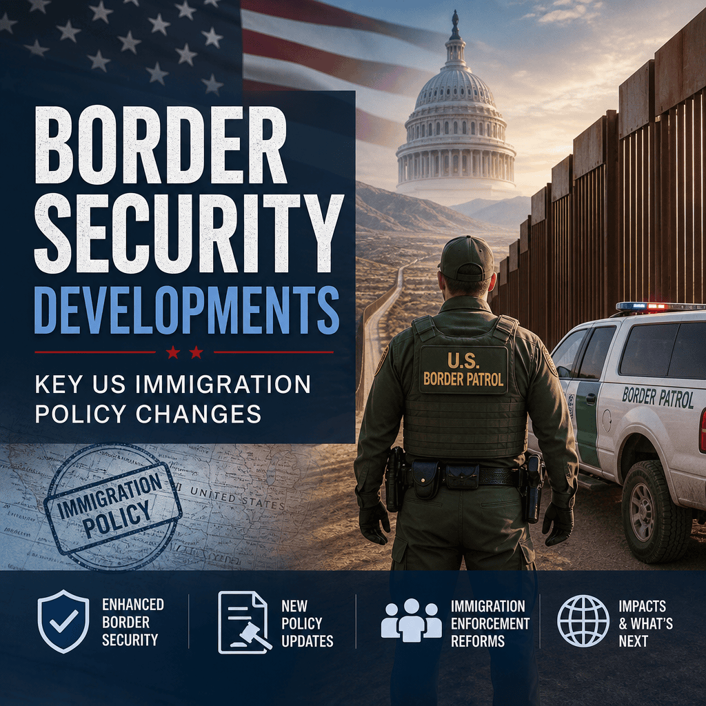 Illustration of Border Security Developments: Key US Immigration Policy Changes