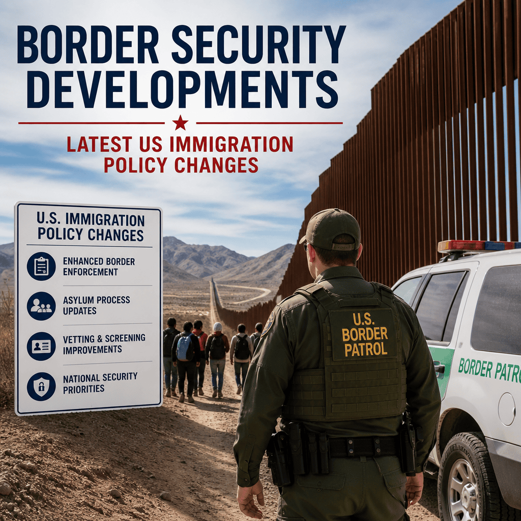 Illustration of Border Security Developments: Latest US Immigration Policy Changes
