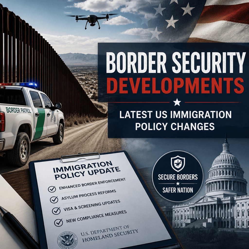 Illustration of Border Security Developments: Latest US Immigration Policy Changes