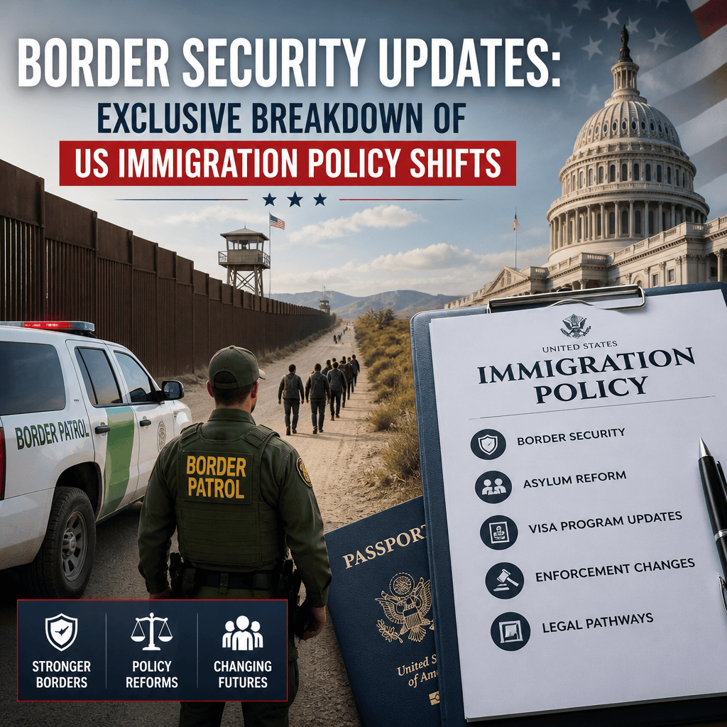 Illustration of Border Security Updates: Exclusive Breakdown of US Immigration Policy Shifts