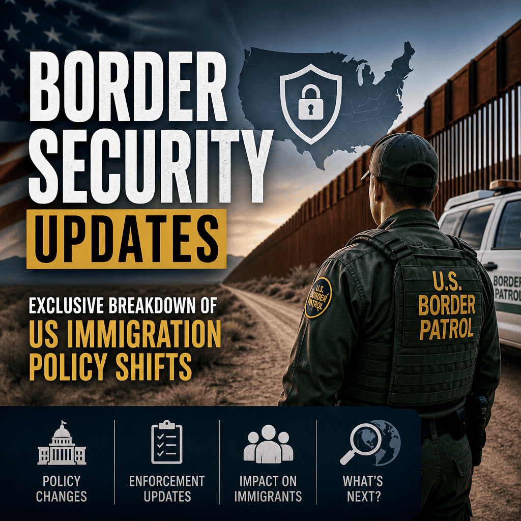 Illustration of Border Security Updates: Exclusive Breakdown of US Immigration Policy Shifts