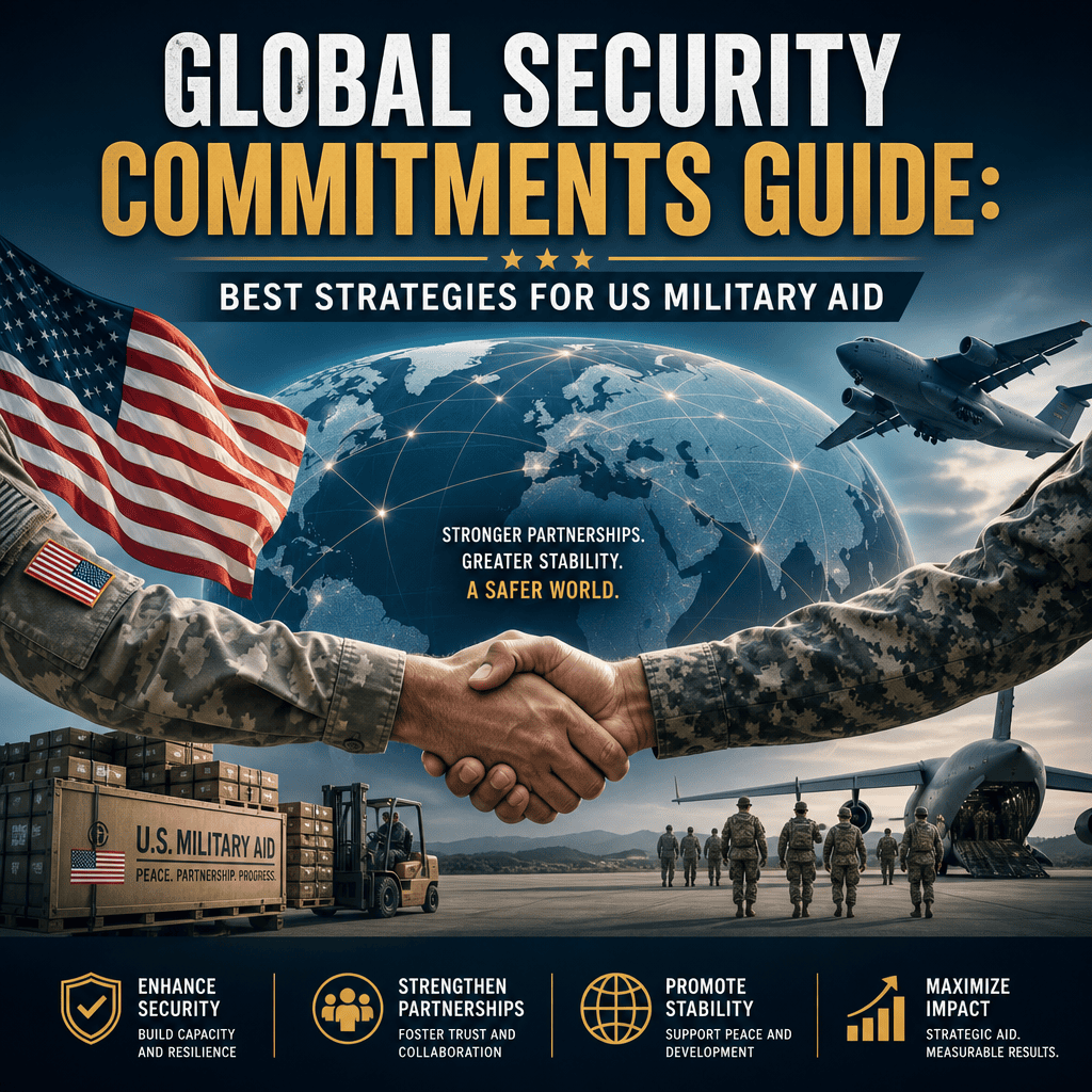 Illustration of Global Security Commitments Guide: Best Strategies for US Military Aid