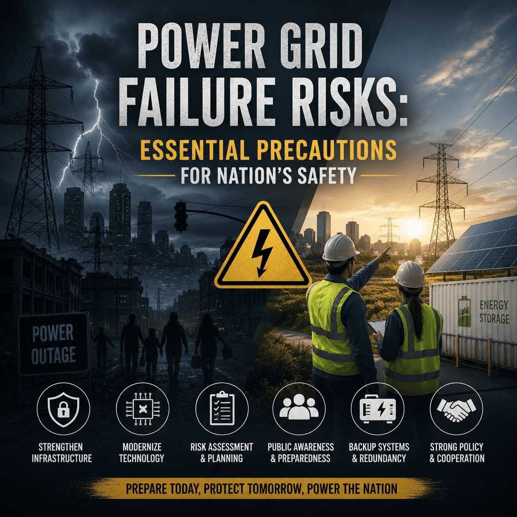 Illustration of Power Grid Failure Risks: Essential Precautions for Nation's Safety