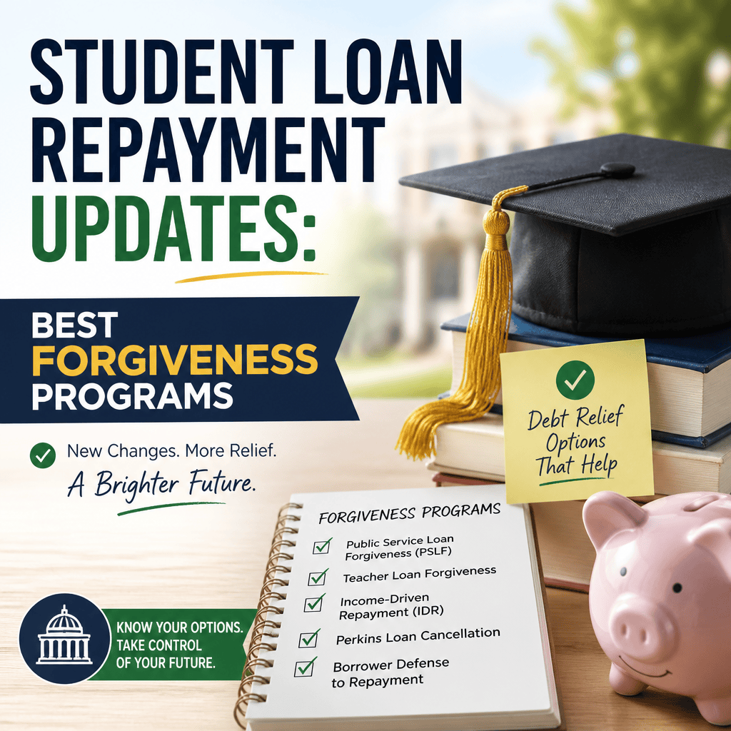 Illustration of Student Loan Repayment Updates: Best Forgiveness Programs