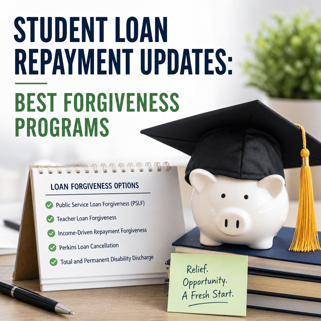 Illustration of Student Loan Repayment Updates: Best Forgiveness Programs