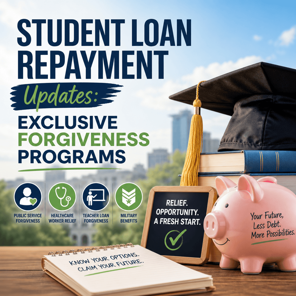 Illustration of Student Loan Repayment Updates: Exclusive Forgiveness Programs
