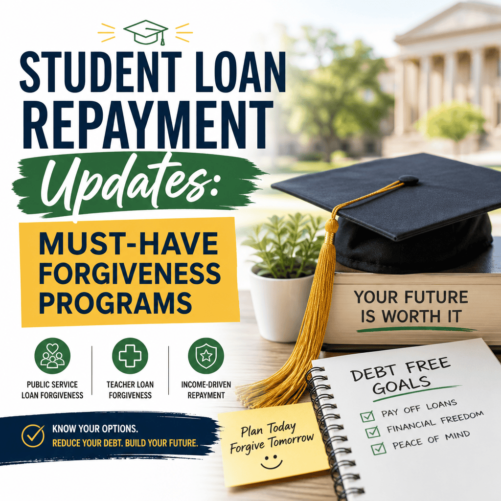 Illustration of Student Loan Repayment Updates: Must-Have Forgiveness Programs