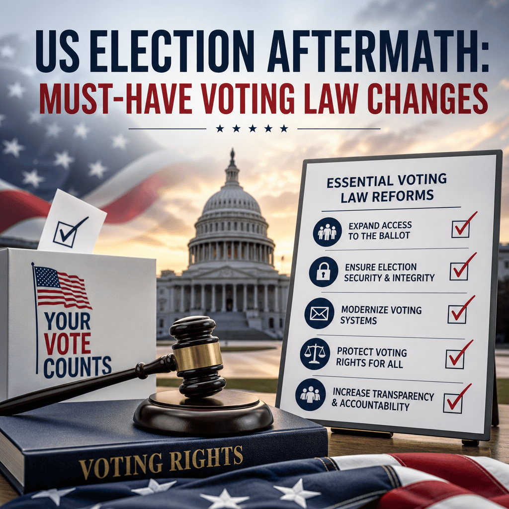 Illustration of US Election Aftermath: Must-Have Voting Law Changes