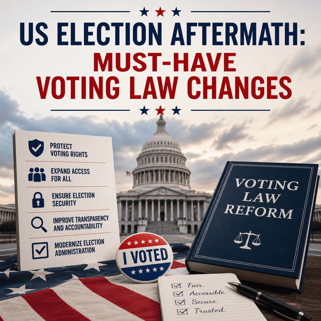 Illustration of US Election Aftermath: Must-Have Voting Law Changes