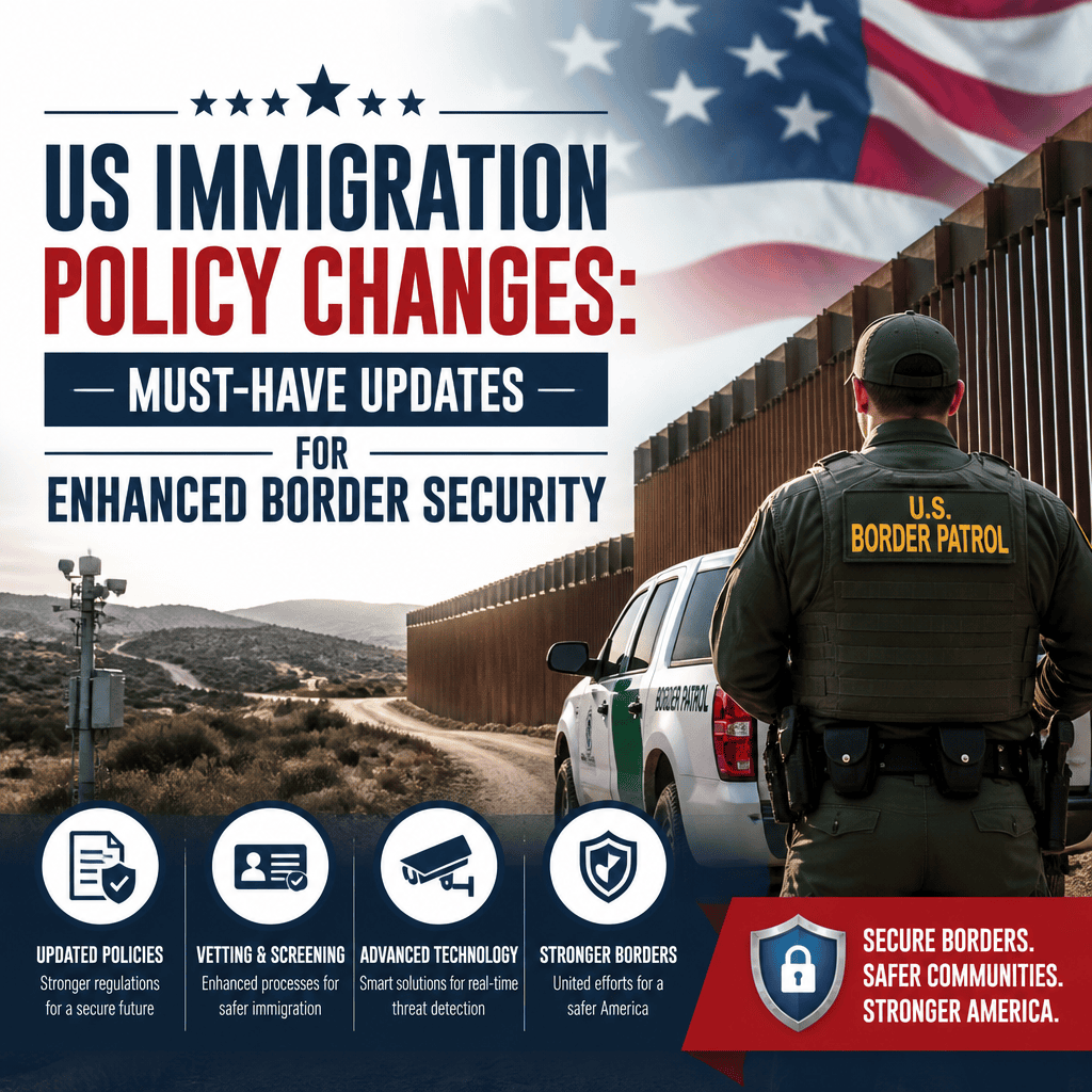 Illustration of US Immigration Policy Changes: Must-Have Updates for Enhanced Border Security