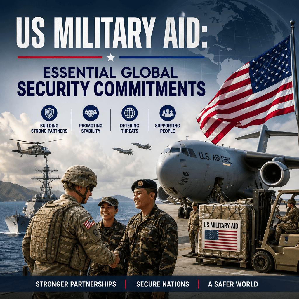 Illustration of US Military Aid: Essential Global Security Commitments