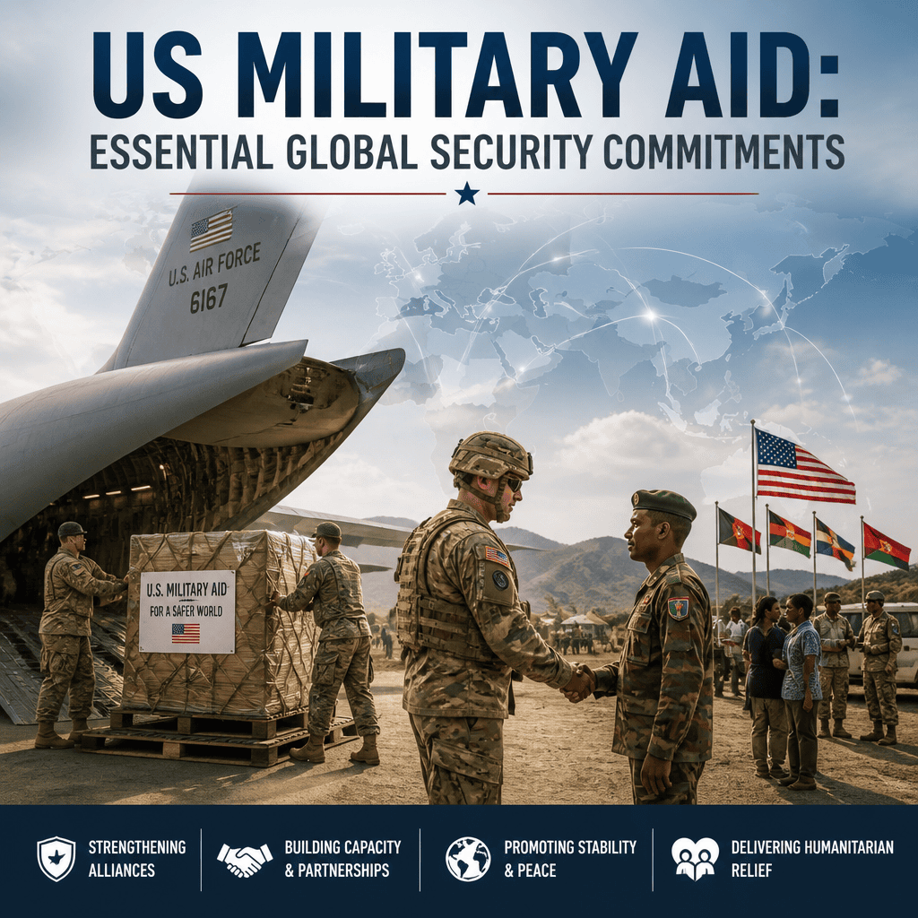 Illustration of US Military Aid: Essential Global Security Commitments